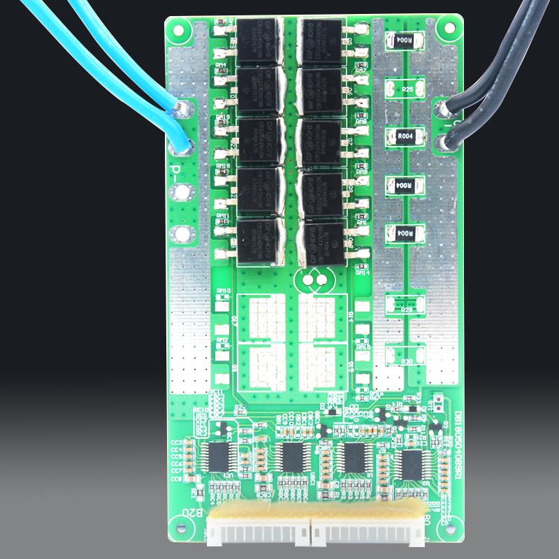 20串72V 30A~40A 同口动力锂电池保护板 18650锂电池保护板带温控